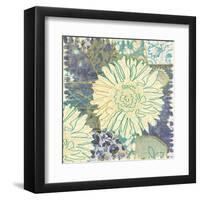 Flower with Fabric-Erin Clark-Framed Art Print