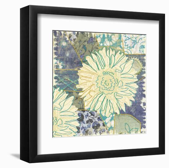 Flower with Fabric-Erin Clark-Framed Art Print