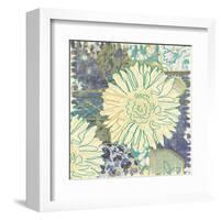 Flower with Fabric-Erin Clark-Framed Art Print