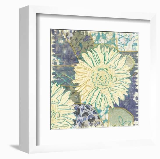 Flower with Fabric-Erin Clark-Framed Art Print