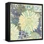 Flower with Fabric-Erin Clark-Framed Stretched Canvas