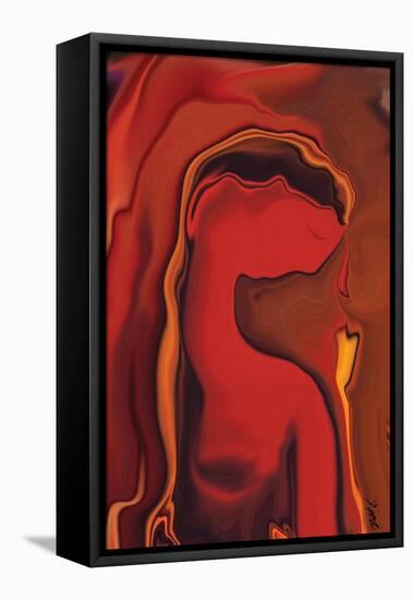 Flower & Women-Rabi Khan-Framed Stretched Canvas