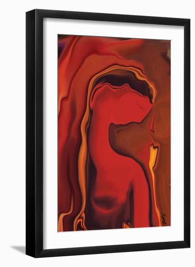 Flower & Women-Rabi Khan-Framed Art Print