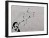 Flower-Banksy-Framed Giclee Print