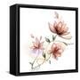 Flower-bluesee-Framed Stretched Canvas