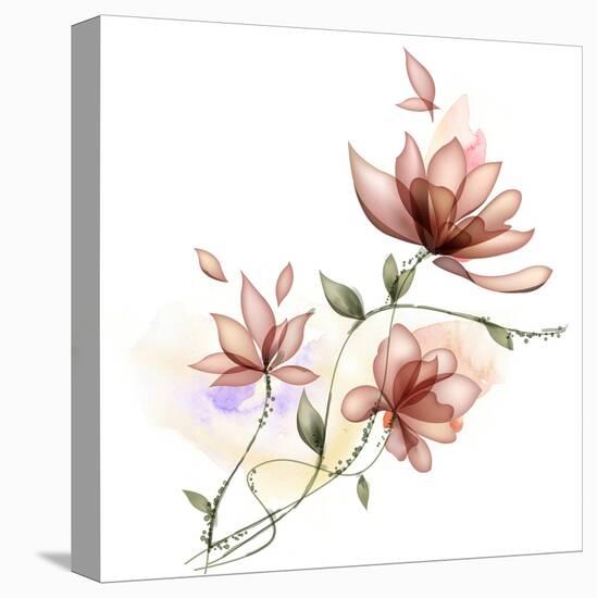 Flower-bluesee-Stretched Canvas