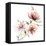 Flower-bluesee-Framed Stretched Canvas