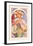 Flower-Alphonse Mucha-Framed Art Print