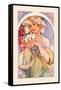 Flower-Alphonse Mucha-Framed Stretched Canvas