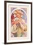 Flower-Alphonse Mucha-Framed Art Print