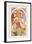 Flower-Alphonse Mucha-Framed Art Print