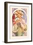 Flower-Alphonse Mucha-Framed Premium Giclee Print