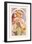 Flower-Alphonse Mucha-Framed Art Print