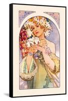 Flower-Alphonse Mucha-Framed Stretched Canvas