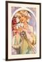 Flower-Alphonse Mucha-Framed Art Print