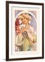 Flower-Alphonse Mucha-Framed Art Print