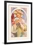 Flower-Alphonse Mucha-Framed Art Print