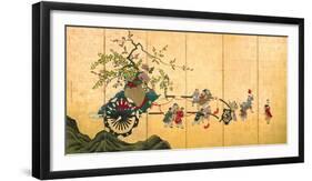 Flowercart With Children I-Shumboku Ooka-Framed Premium Giclee Print