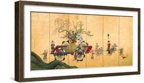 Flowercart With Children II-Shumboku Ooka-Framed Premium Giclee Print