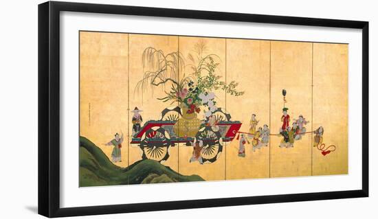 Flowercart With Children II-Shumboku Ooka-Framed Premium Giclee Print