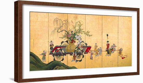 Flowercart With Children II-Shumboku Ooka-Framed Premium Giclee Print