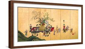 Flowercart With Children II-Shumboku Ooka-Framed Premium Giclee Print