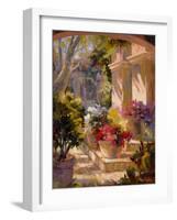 Flowered Courtyard-Betty Carr-Framed Art Print