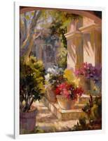 Flowered Courtyard-Betty Carr-Framed Art Print