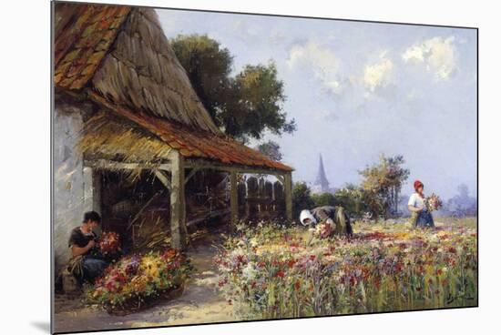 Flowerfield-Willem Bataille-Mounted Giclee Print