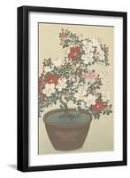 Flowering Azalea-Ohara Koson-Framed Art Print