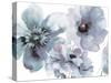 Flowering Blue Hues-Victoria Brown-Stretched Canvas