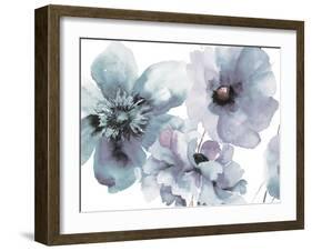 Flowering Blue Hues-Victoria Brown-Framed Art Print