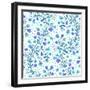 Flowering Bluebells-Baksiabat-Framed Art Print