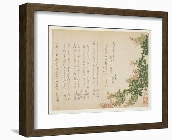 Flowering Bush Clover-Yano Yach?-Framed Giclee Print