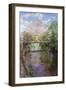 Flowering Cherry and Trellis Bridge-Timothy Easton-Framed Giclee Print