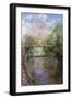 Flowering Cherry and Trellis Bridge-Timothy Easton-Framed Giclee Print