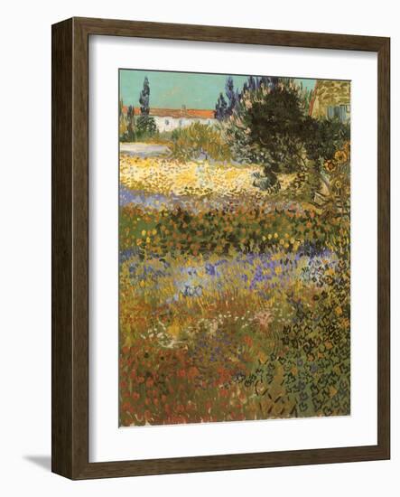 Flowering Garden, 1888-Vincent van Gogh-Framed Giclee Print