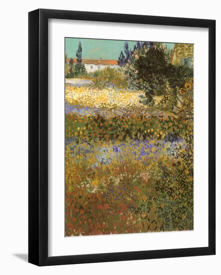 Flowering Garden, 1888-Vincent van Gogh-Framed Giclee Print