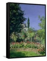 Flowering Garden at Sainte-Adresse, circa 1866-Claude Monet-Framed Stretched Canvas