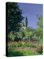 Flowering Garden at Sainte-Adresse, circa 1866-Claude Monet-Stretched Canvas