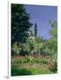 Flowering Garden at Sainte-Adresse, circa 1866-Claude Monet-Framed Giclee Print