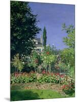 Flowering Garden at Sainte-Adresse, circa 1866-Claude Monet-Mounted Giclee Print