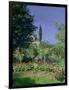 Flowering Garden at Sainte-Adresse, circa 1866-Claude Monet-Framed Giclee Print