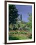 Flowering Garden at Sainte-Adresse, circa 1866-Claude Monet-Framed Giclee Print