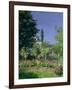 Flowering Garden at Sainte-Adresse, circa 1866-Claude Monet-Framed Giclee Print