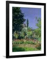 Flowering Garden at Sainte-Adresse, circa 1866-Claude Monet-Framed Giclee Print