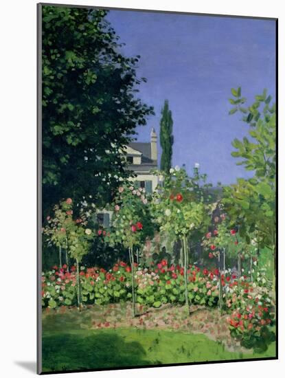 Flowering Garden at Sainte-Adresse, circa 1866-Claude Monet-Mounted Giclee Print