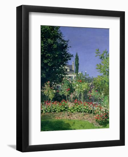 Flowering Garden at Sainte-Adresse, circa 1866-Claude Monet-Framed Giclee Print