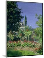 Flowering Garden at Sainte-Adresse, circa 1866-Claude Monet-Mounted Premium Giclee Print