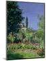 Flowering Garden at Sainte-Adresse, circa 1866-Claude Monet-Mounted Premium Giclee Print